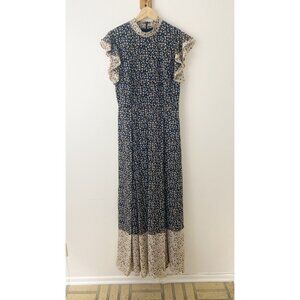 Mikael Aghal Long Maxi Dress Floral